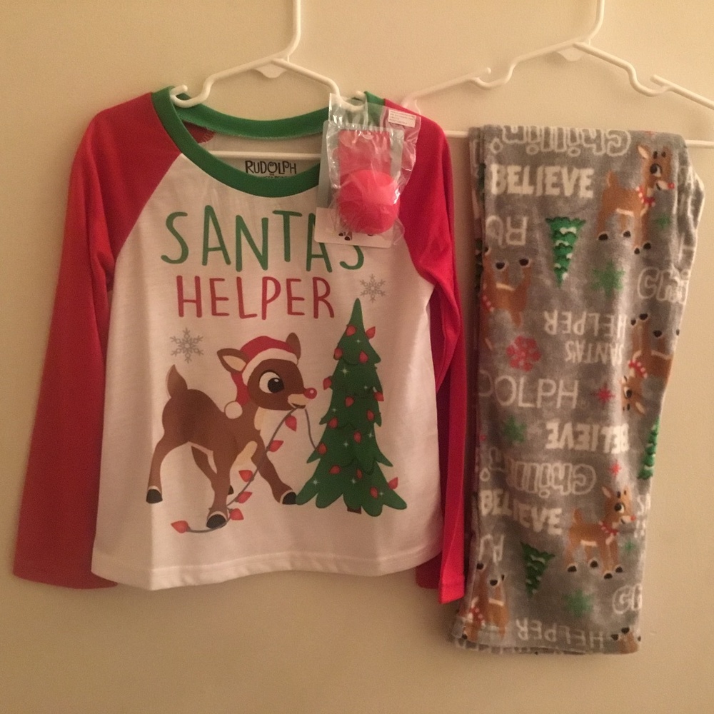 Kids Rudolph Pajamas